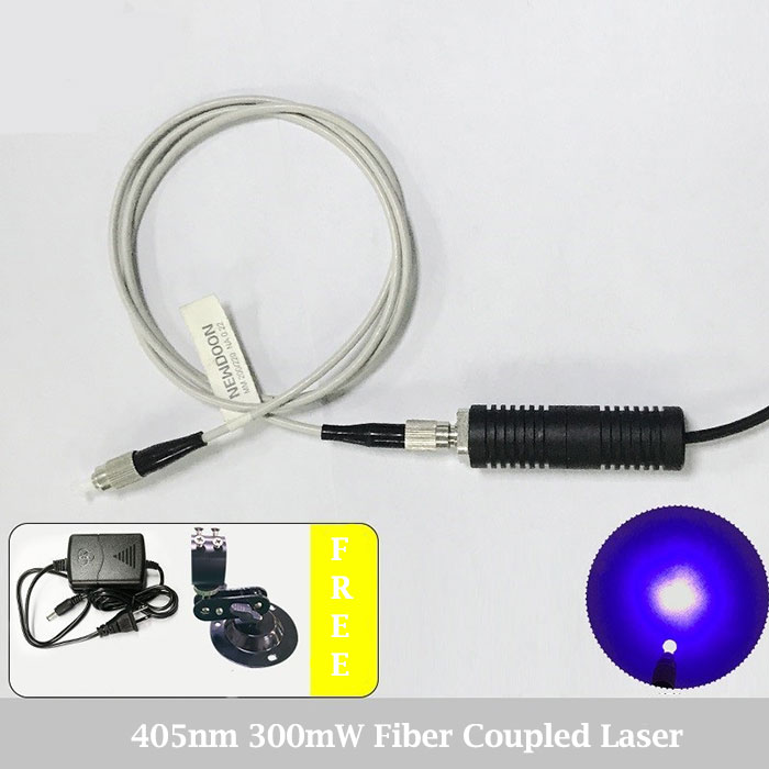 405nm 300mW Blue Fiber Coupled Laser Pigtailed Laser Diode Module